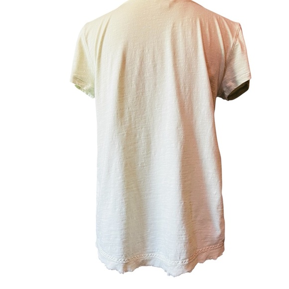 Sundance Mint Green Embroidered Short Sleeve Top with Embroidery Size Small - Picture 5 of 10